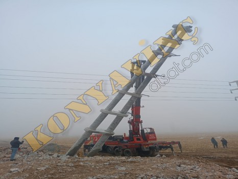 ÇALIŞIR İNAN 55 TON MAN 32/270 ÜZERİNDE ÇİFT KIRMA VİNÇ
