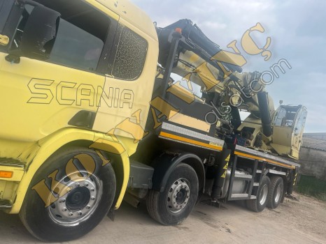 SATILIK HİDROKON 55 TON ÇİFT KIRMA VİNÇ SCANİA ÜZERİNDE
