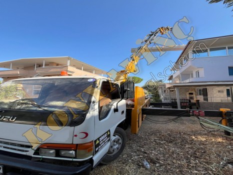 ARKA DİNGİL ÜSTÜNDE 13 TON ÇİFT KIRMA VİNÇ