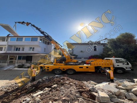 ARKA DİNGİL ÜSTÜNDE 13 TON ÇİFT KIRMA VİNÇ