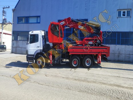 ACİL SATILIK HİDROKON 30 TON ÇİFT KIRMA VİNÇ MERCEDES ÜZERİNDE