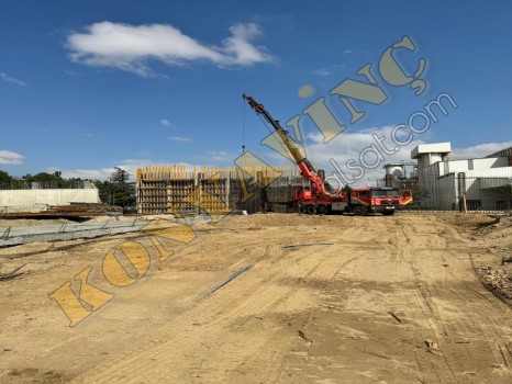 ÇALIŞIR İNAN 55 TON MAN 32/270 ÜZERİNDE ÇİFT KIRMA VİNÇ