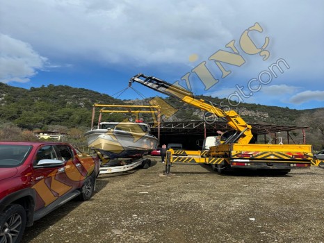 AKIN HİDROLİK 30 TON ÇİFT KIRMA VİNÇ MERCEDES 2521 ÜZERİNDE