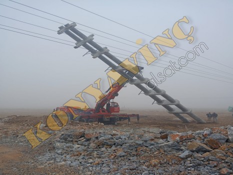 ÇALIŞIR İNAN 55 TON MAN 32/270 ÜZERİNDE ÇİFT KIRMA VİNÇ