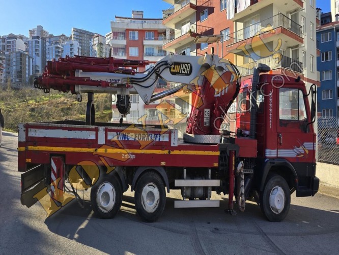 İVECO 120-14 ÜZERİNDE YANA KATLANIR 10 TONLUK VİNÇ