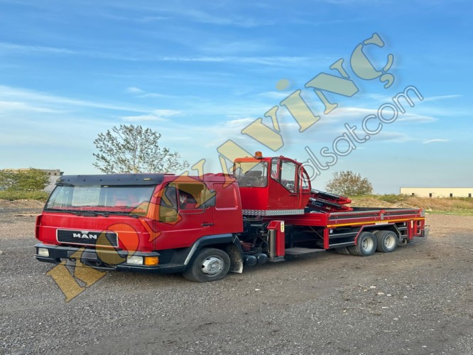 ACİL SATILIK SIFIR 13 TON YANA KATLANIR SIFIR VİNÇ MAN ÜZERİNDE