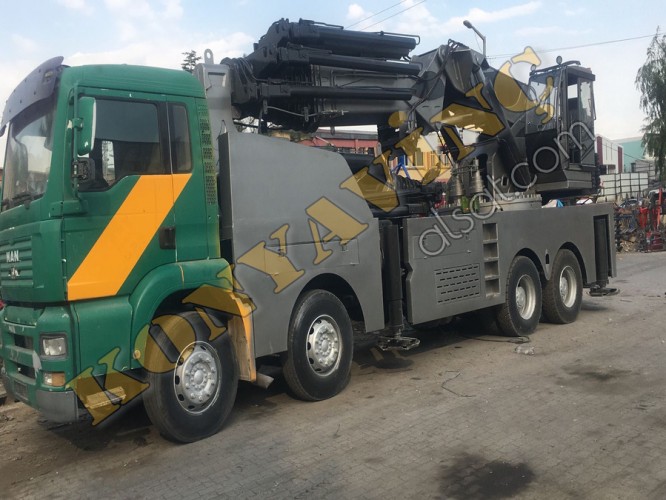 SATILIK 85 TON ÇİFT KIRMA VİNÇ MAN TGA ÜZERİNDEDİR.