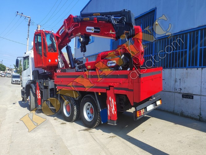 ACİL SATILIK HİDROKON 30 TON ÇİFT KIRMA VİNÇ MERCEDES ÜZERİNDE