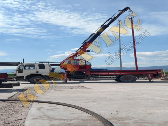 ZİRVE HİDROLİK İMALATI 10 TON YANA KATLANIR VİNÇ