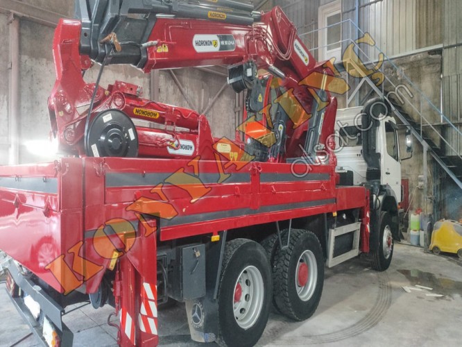ACİL SATILIK HİDROKON 30 TON ÇİFT KIRMA VİNÇ MERCEDES ÜZERİNDE