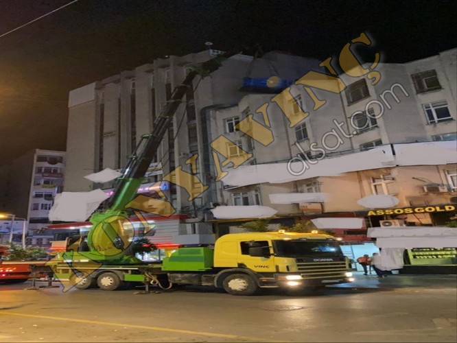 ACİL SATILIK 40 TON KOMBASSAN ACAR VİNÇ SCANİA ÜZERİNDEDİR.