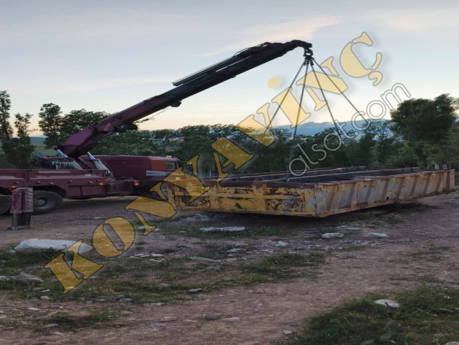 ACİL SATILIK 16 TON YANA KATLANIR EMEKSAN MERCEDES ÜZERİNDE
