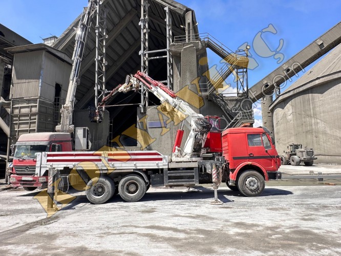 ACİL SATILIK 30 TON HİDROKON ÇİFT KIRMA VİNÇ MERCEDES ÜZERİNDE