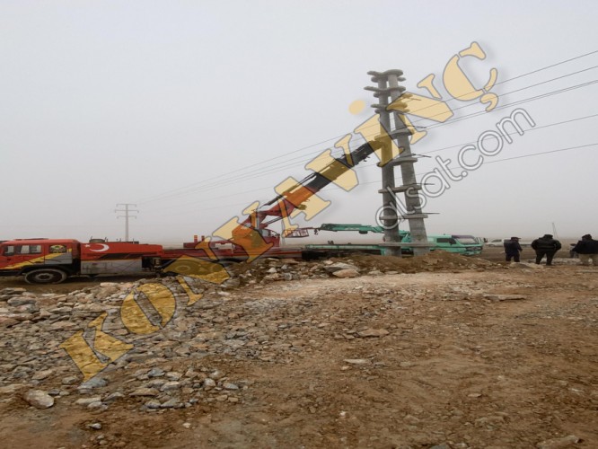 ÇALIŞIR İNAN 55 TON MAN 32/270 ÜZERİNDE ÇİFT KIRMA VİNÇ