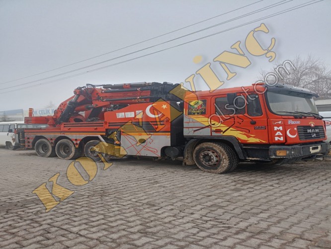 ÇALIŞIR İNAN 55 TON MAN 32/270 ÜZERİNDE ÇİFT KIRMA VİNÇ